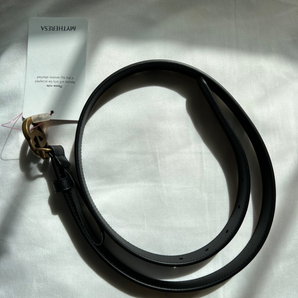 Gucci Leather Belt With Double G buckle - Thin main image 7